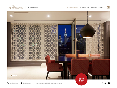 The Marmara Park Avenue clean design hotel minimal responsive website