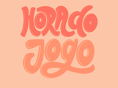 Hora do Jogo brasil brazil design illustration instagram lettering rio de janeiro typography
