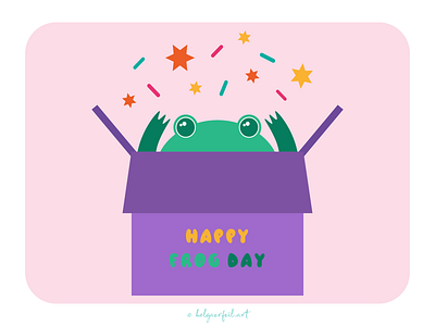 frog animals cute flat frog illustration vector