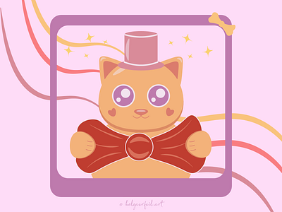 cat with a bow