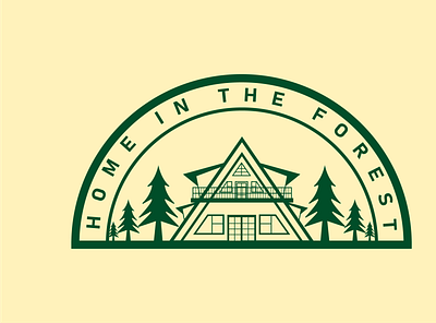 Home In The Forest animation branding graphic design logo