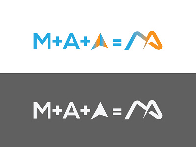M+A logo branding graphic design icon illustration logo