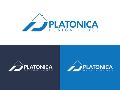 PLATONICA design house logo branding design icon illustration logo vector