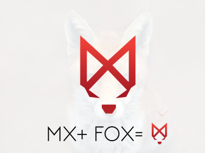 MX + FOX LOGO branding graphic design icon illustration logo vector