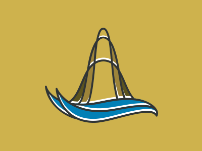 lighthouse abstract brand branding concept design illustration lighthouse logo sea vector water