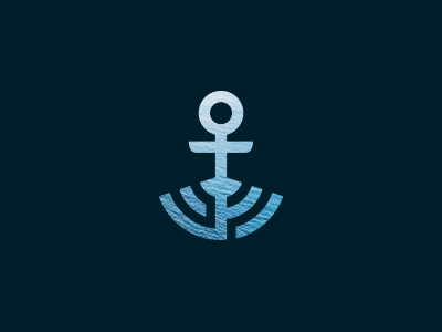 Anchor abstract anchor blue boat boat logo brand concept logo maritime sea signal vector wi fi wifi