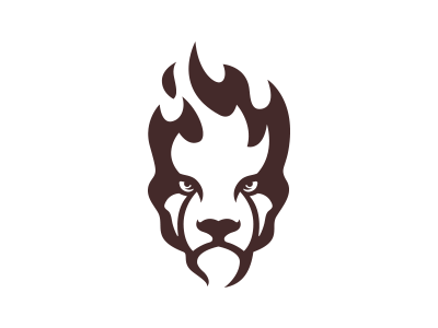 grill king brand branding concept design fire flame grill illustration lion lion face logo vector