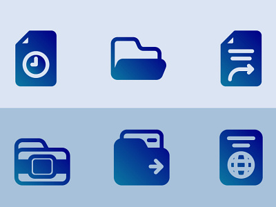 UI icon with flat gradient style basic design flat gradient icon icons illustration office ui vector