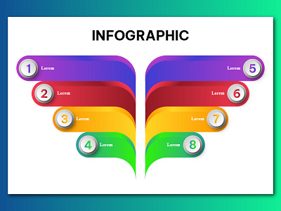 Professional steps infographic graphic design step 1