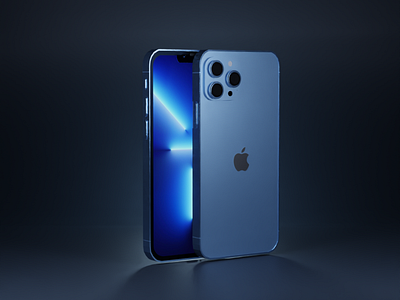 Realistic product render - Apple iPhone 13 pro