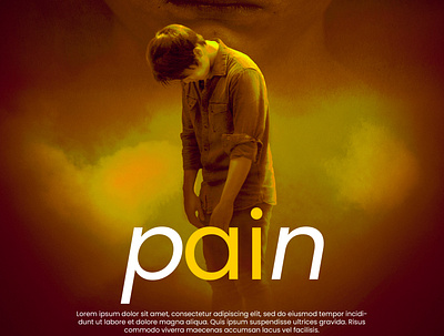 PAIN AI POSTER DESIGN 3d animation branding graphic design logo motion graphics ui