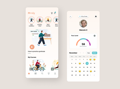 Mental Health Care App app design illustration logo ui ux vector