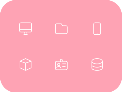 Thin rounded Icons