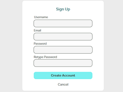 DailyUI - #001 - Sign Up Form 001 dailyui