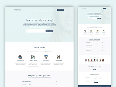 FPCharge | Landing Page for Customer Support Portal