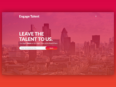 Engage Talent - Website Design agency creative dark designer graphic landing page ui ux web web design website