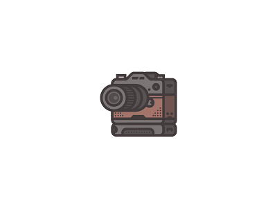 Retro Camera camera decoration design designer drawing graphic graphic design icon icons illustration retro vector