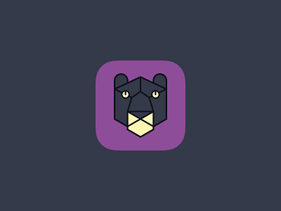Panther app flat icons jungle king logo mobile panther startup vector