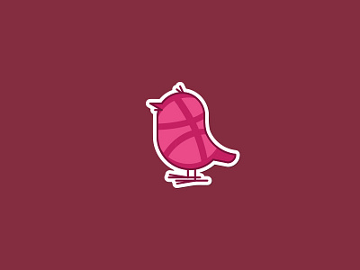 Sparrrow cartoon dribbble flat logo mascot playoff sparrow sticker sticker mule vector