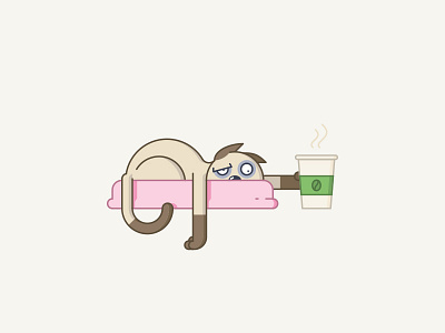 Monday Morning cat coffee fester free funny imessage ios10 monday morning sticker pack stickers