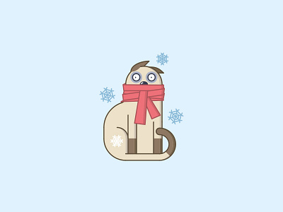 Winter Is Coming cat cold fester funny imessage ios10 scarf snow snowflake sticker pack stickers winter