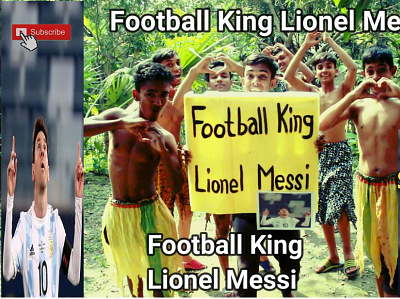 Foodball king Lionel Messi branding ui