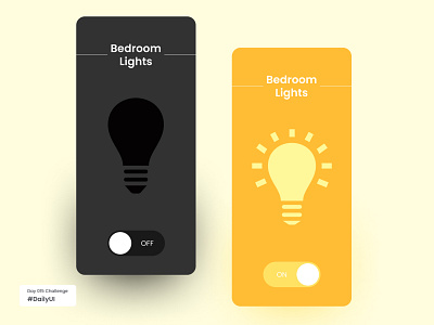 Switch ON/OFF For Daily UI Challenge Day 015 daily 015 daily ui dailyui mobile switch switch on off ui user interface visual design