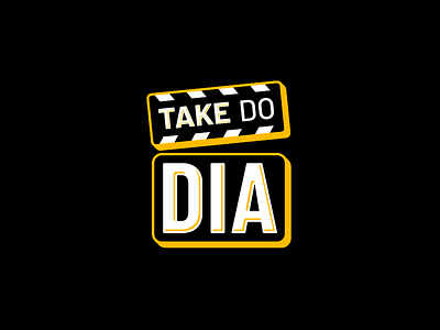 Logo – Take Do Dia brand identity branding clapboard facebook logo movies show take tv shows