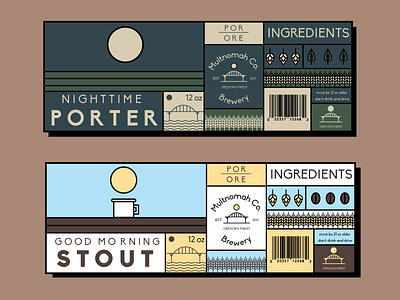 Stout & Porter beer design illustration label package
