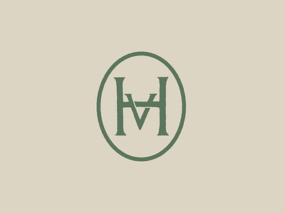 Monogram HV brewery h monogram type v vintage