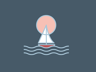 Acadia National Park acadia boat design illustration logo monoline national park patch