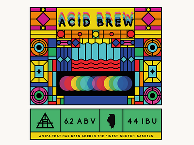 Beer Label 2 acid beer brewery chicago design label logo package