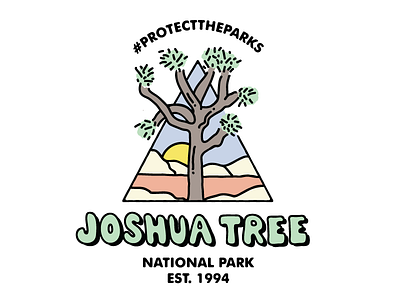 Joshua Tree illustration joshua national nps park tree
