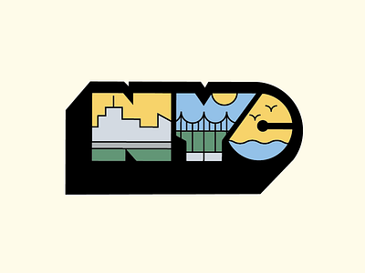 NYC design illustration logo new nyc typography york