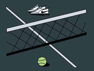 Quick Match design illustration nike poster tennis