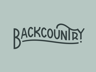 Backcountry Outdoors backcountry design logo outdoors typography utah