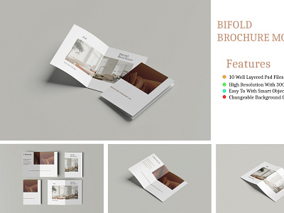 Bi Fold Mockup A4