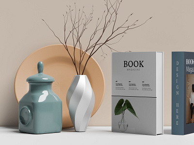 Cover Book 3d book brochure flyer graphic design magazine mockup top trending