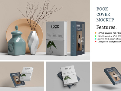 Book Cover Mockup book brochure flyer magazine minimalis mockup new treen trendingh
