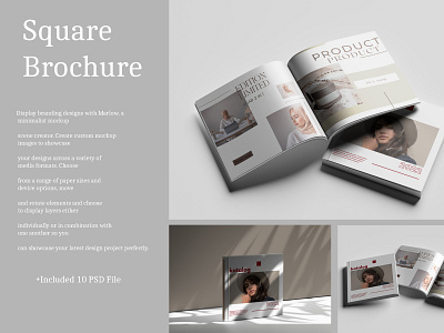 Square Brochure Mockup