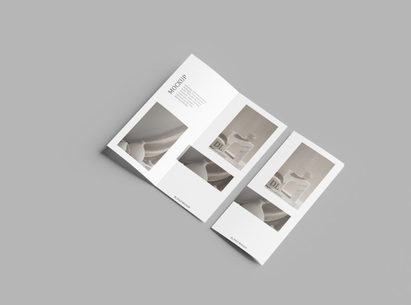 Dl Brochure Mockup Bi Fold by Creative_Mockup on Dribbble