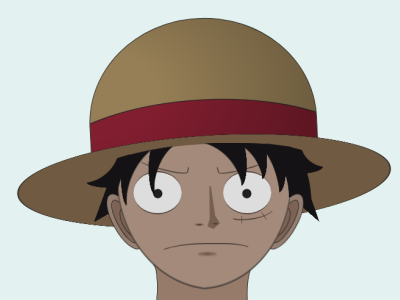 Monkey D. Luffy anime css css art design luffy