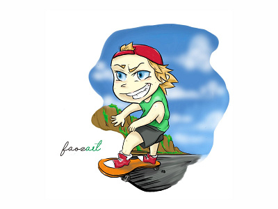 skateboard man animation branding design graphic design icon illustration logo vector