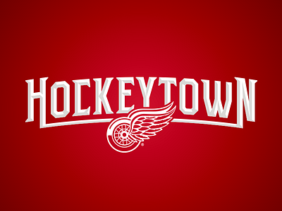 Hockeytown detroit hockey hockeytown logo red wings