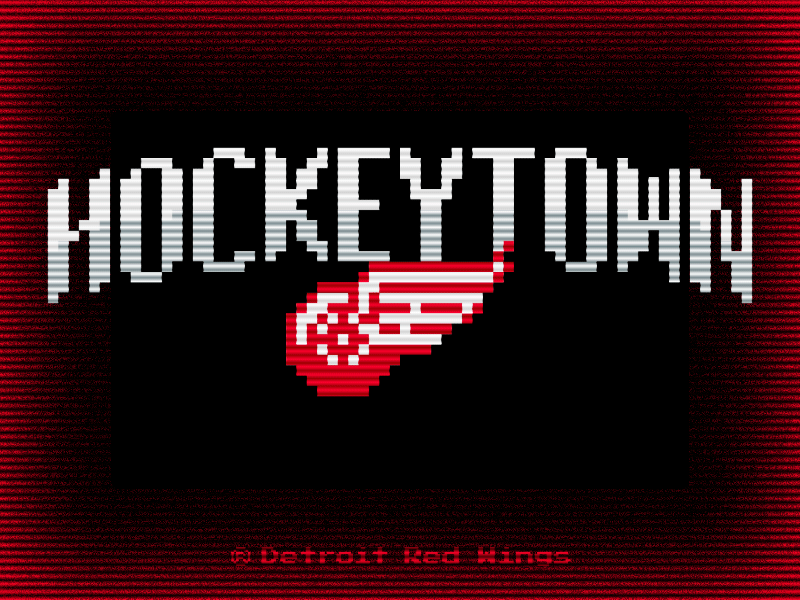 Hockeytown: The Game detroit hockey hockeytown logo mograph pixel red wings sports