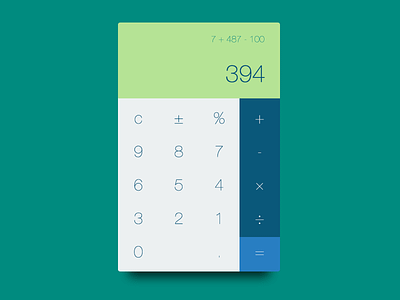 dailyui 004 :: calculator 004 calculator daily dailyui 004 helvetica neue math ui