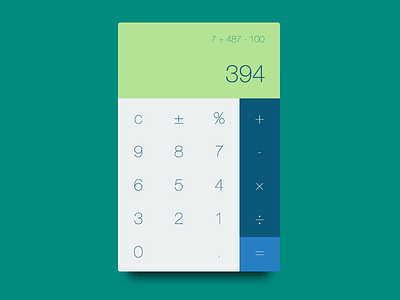 dailyui 004 :: calculator