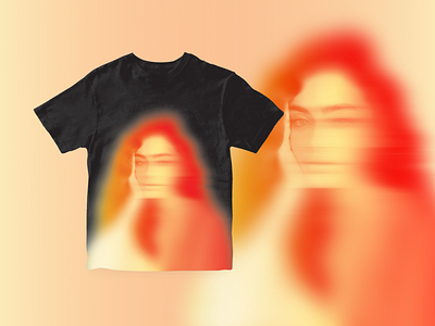 Blurry Face Shirt Design graphic design mockup shirt shirt design