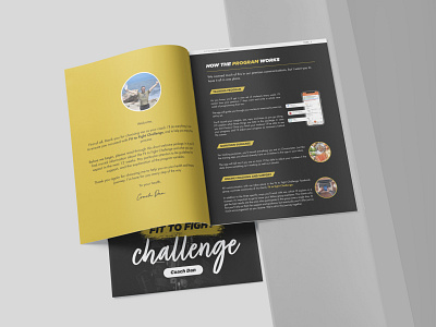 Fitness Challenge Book Design document design fitness book design graphic design lead magnet pdf design whitepaper design