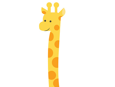 Giraaaf. animaal animation design giraffe graphic design illustration paint ui vector